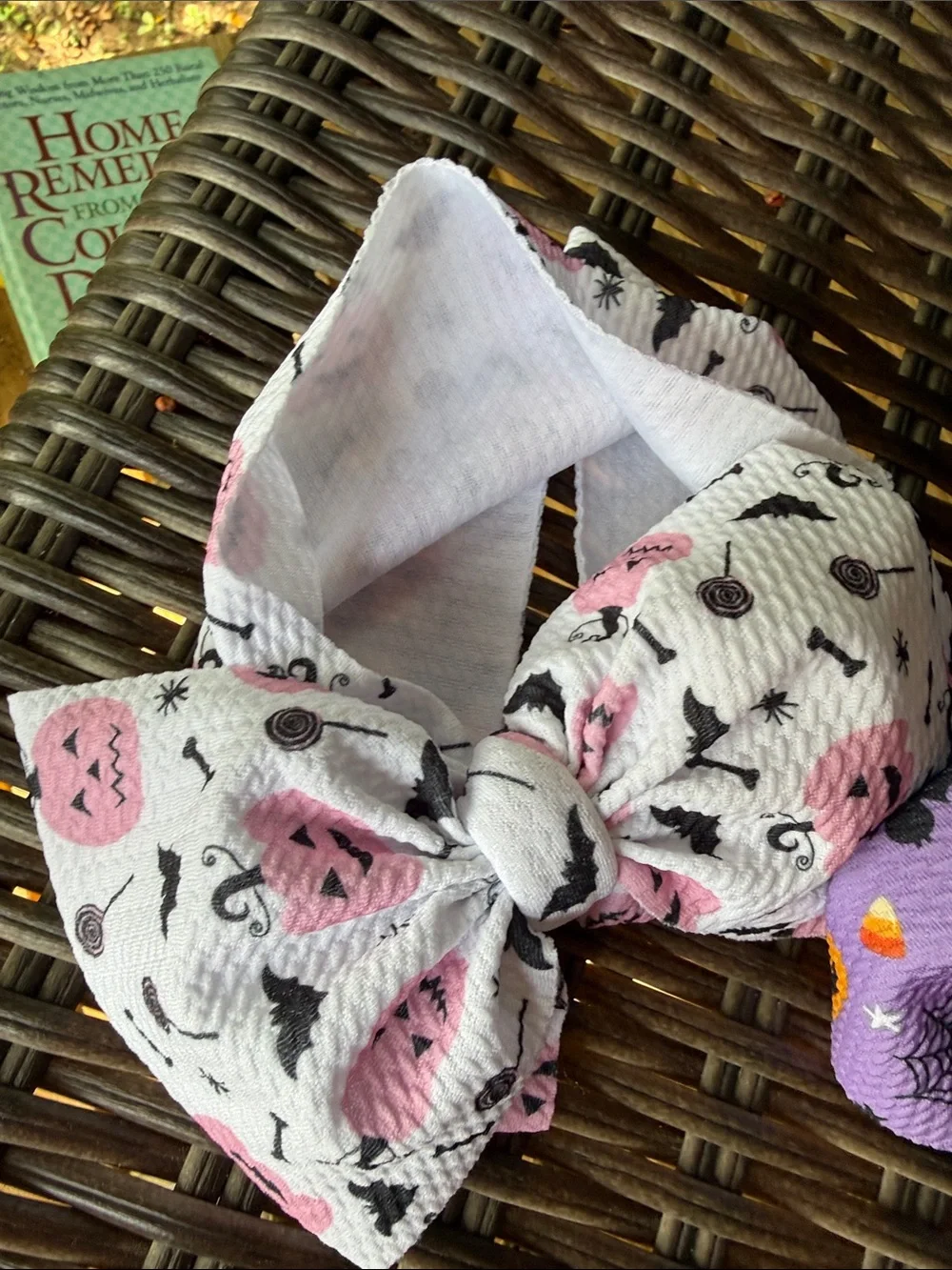 New Halloween Headbands are 8” around head & 7” now for kids or small adult head